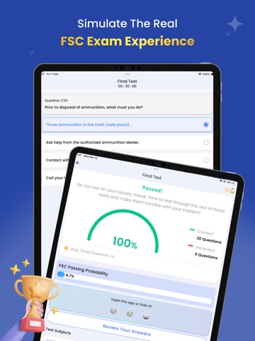FSC Practice Test 2026 iPad screenshot