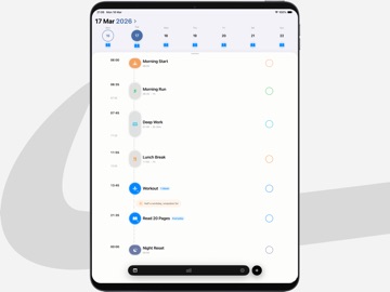Habit tracker: Line iPad screenshot
