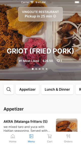 VINGOUTE RESTAURANT app screenshot 2
