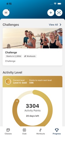 WBG Fitness Center iPhone screenshot