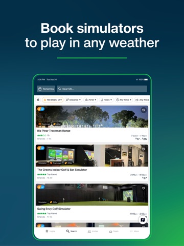 GolfNow Book TeeTimes Golf GPS iPad screenshot