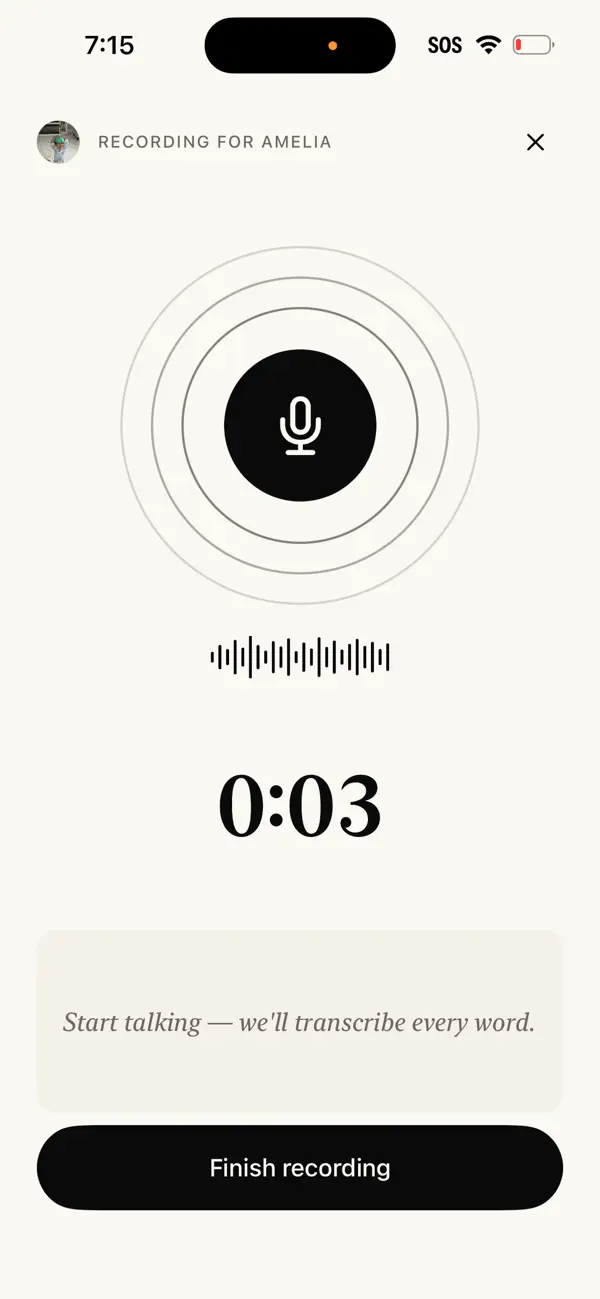 Screenshot #1 pour Baby Diary: Voice Journal