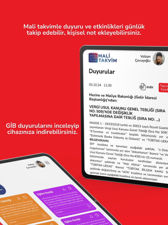Mali Takvim app screenshot 3
