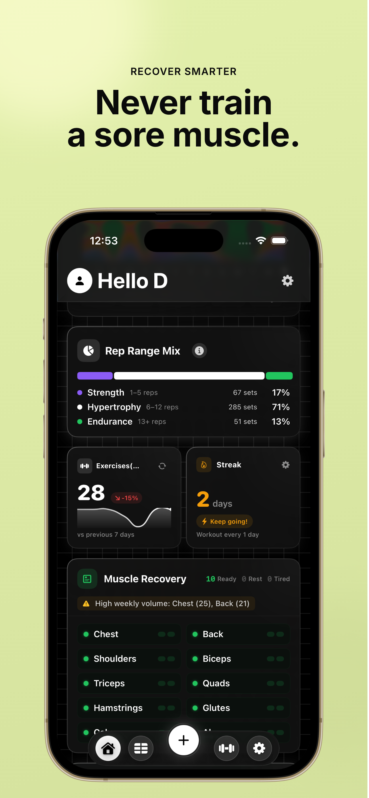 StrengthMaxxer: Track Workouts