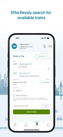 App Store-Screenshot 3 von Amtrak