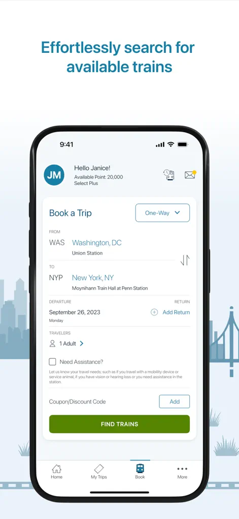 Amtrak - App de Viajes | MWM