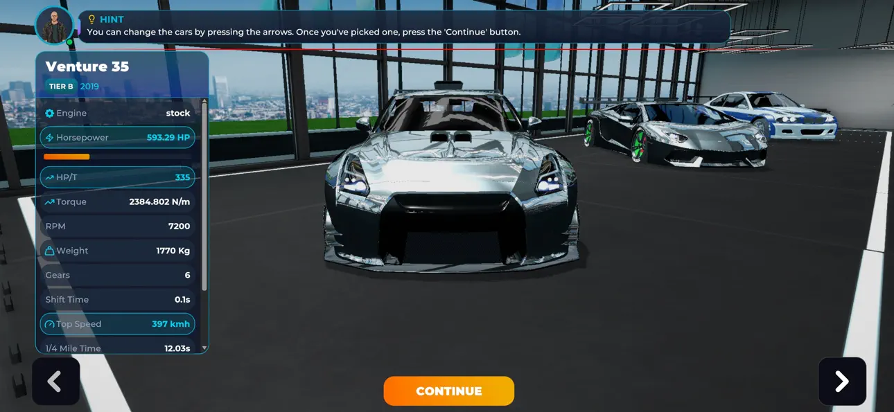 Drag Sim: King Of The Racing 2 iOS Mod IPA screenshot 3 - iOS game interface