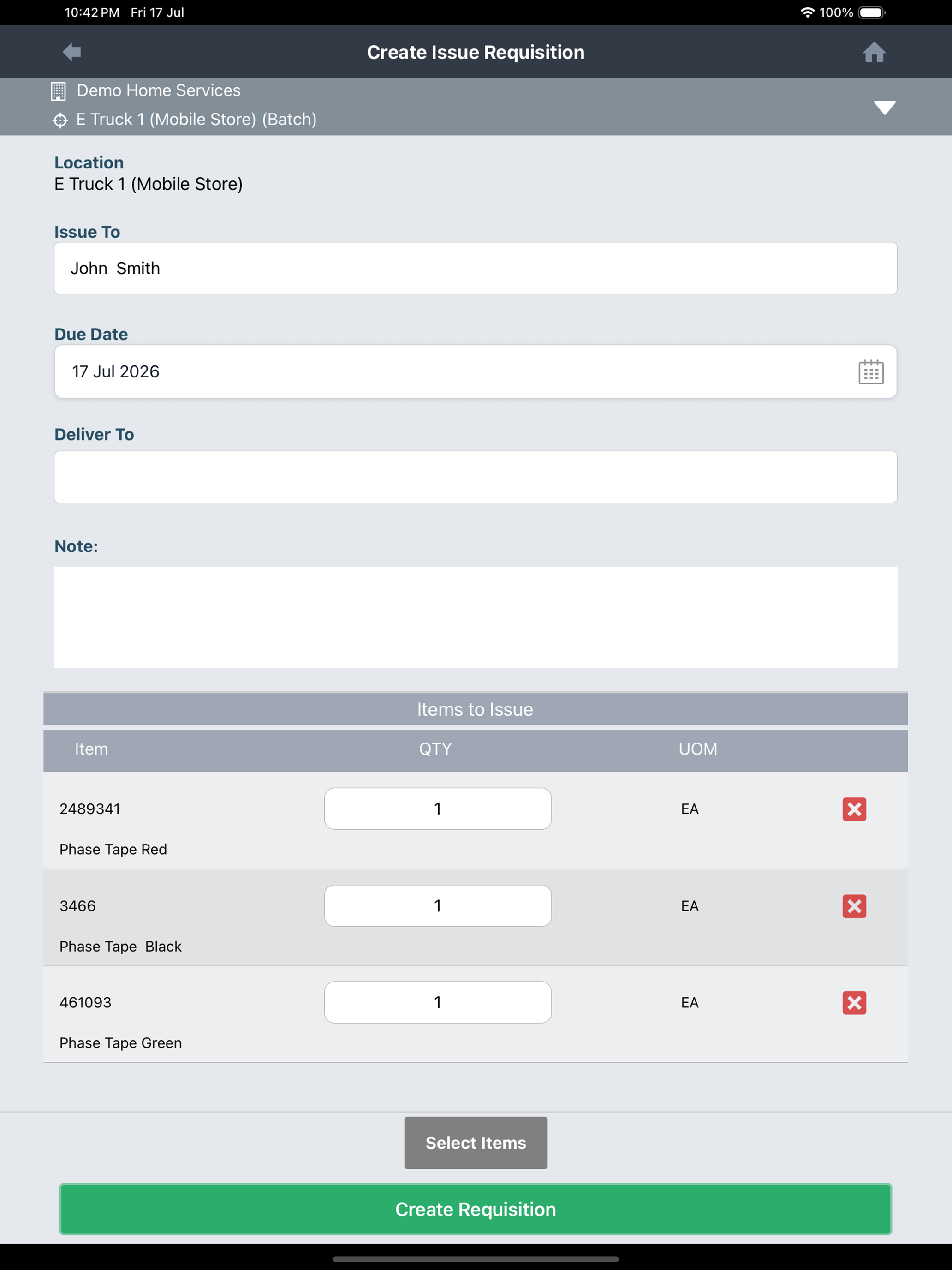 SupplyWare screenshot 14