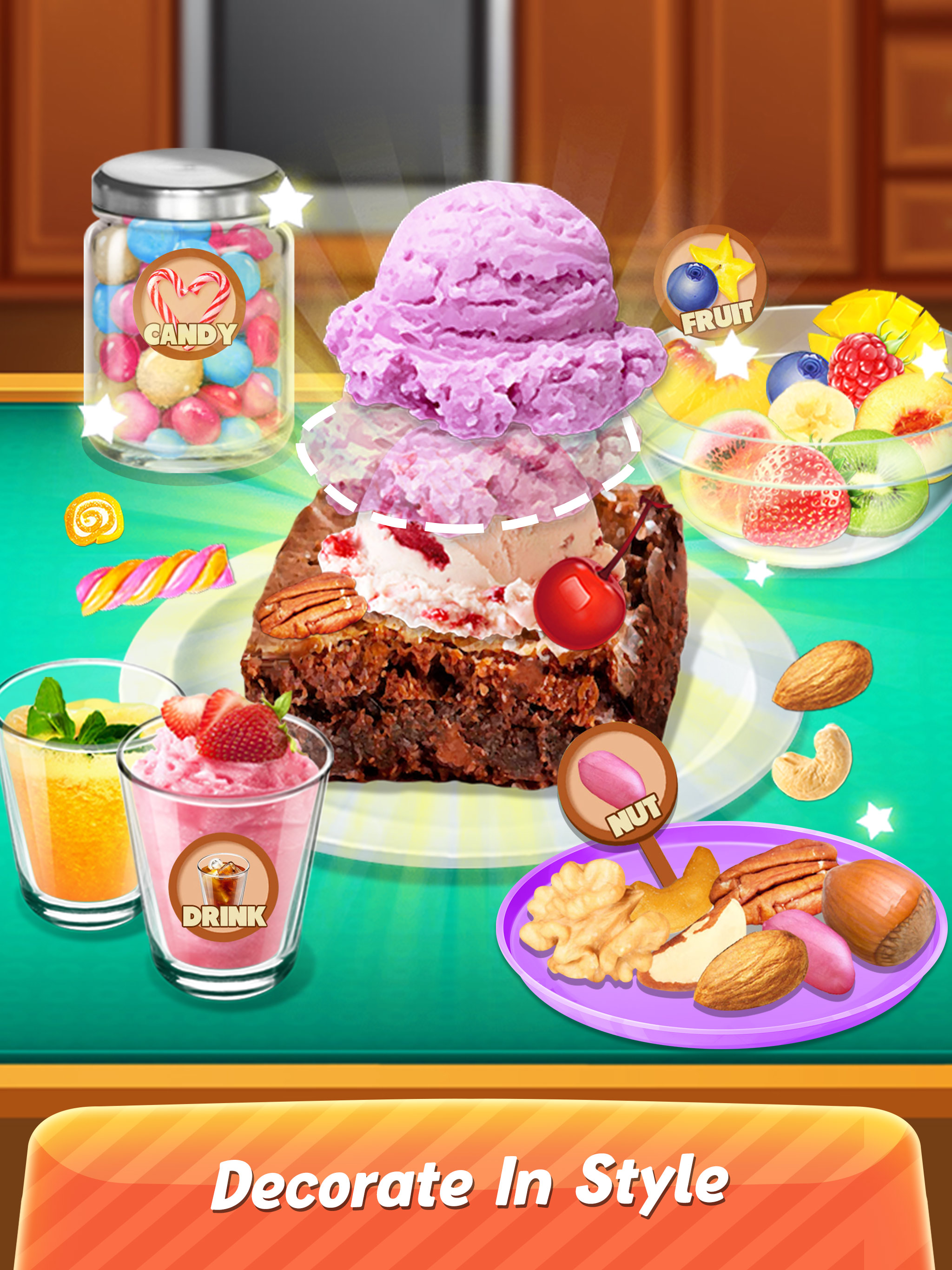 Ice Cream Chocolate Brownie
