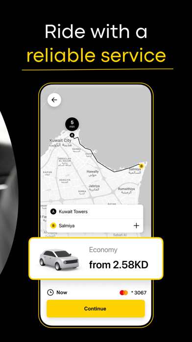 Swift: Kuwait Taxi App Screenshot