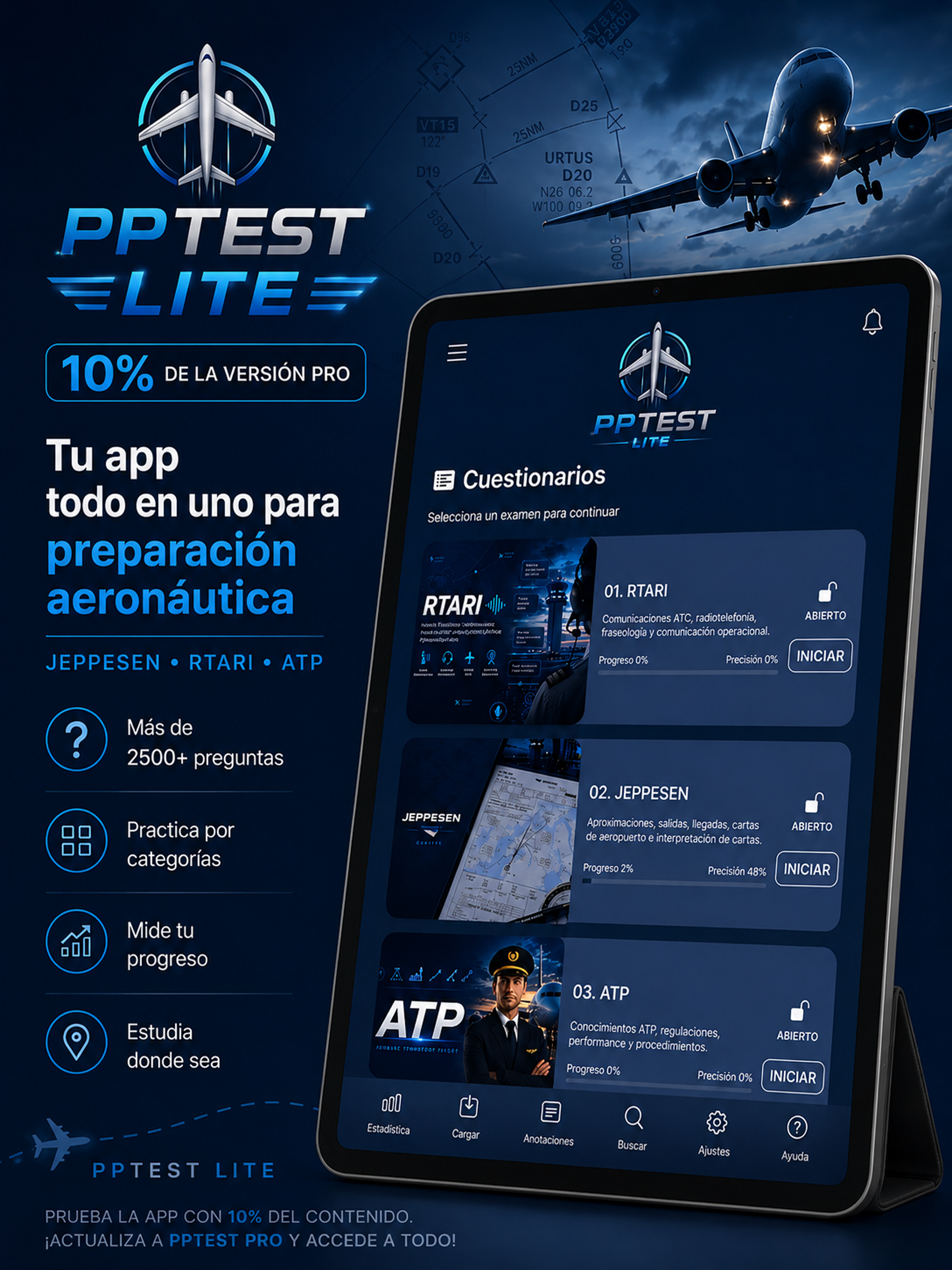 PilotProTest LITE: Aviación screenshot 13