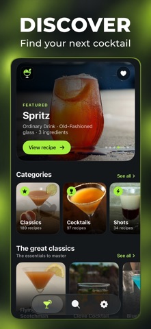 Screenshot 1 — Cocktails - Easy Recipes — iPhone