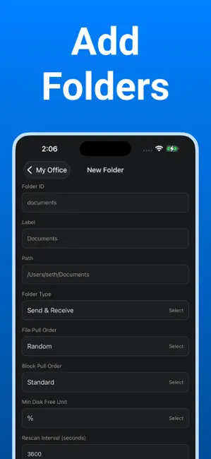 Syncthing Monitor iPhone screenshot 5