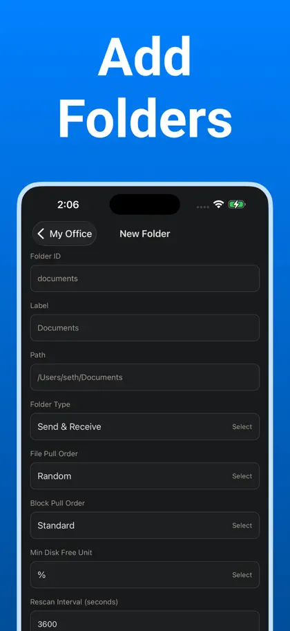 Screenshot 5 von 6 zu Syncthing Monitor