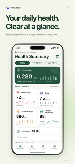 VitaGauge: Health Tracker screenshot 1