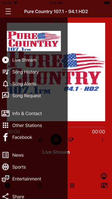 Pure Country 107.1 Screenshot