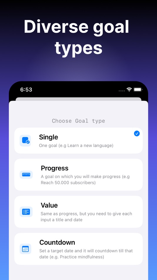 #5. Goal Tracking - GoalsKit (iOS) 由: Aleksandrs Kuskoveckis-Danilovs