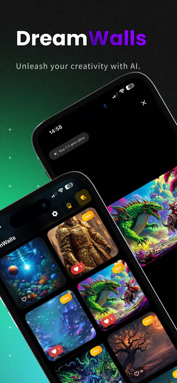 Screenshot #1 pour DreamWalls: AI Art Magic