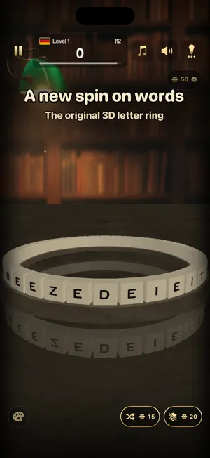 WordRing: 3D Word Puzzle screenshot 1