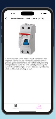 ElectricCalc Pro iPhone screenshot