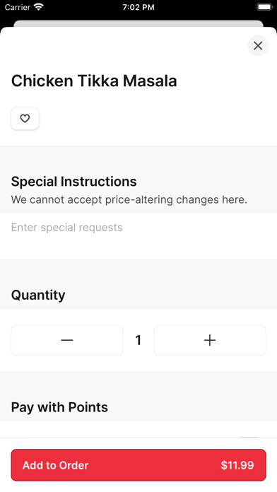 Chaat House To Go iPhone screenshot 4 - Food & Drink app