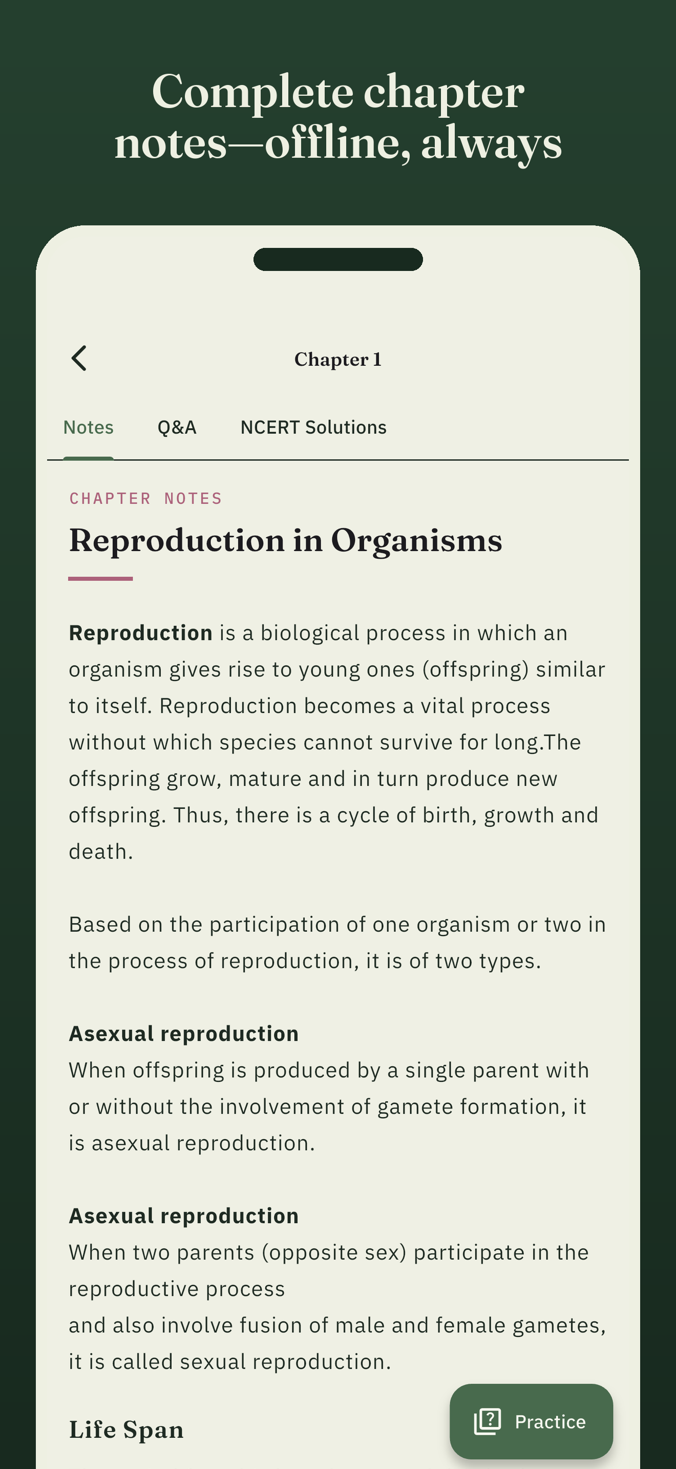 Class 12 Biology Notes & MCQ screenshot 5