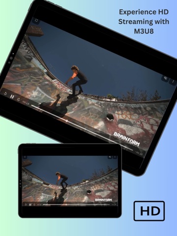 M3U8 Link Player iPad screenshot