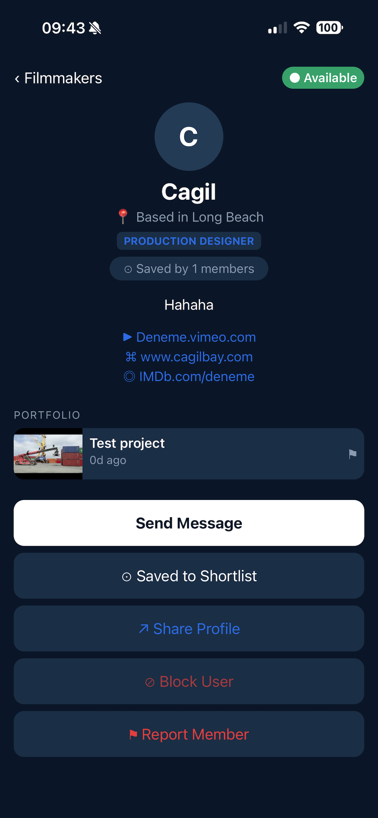 Filmmakers Network screenshot 6