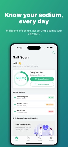 Salt Scan: Sodium Tracker Screenshot 1 of 6