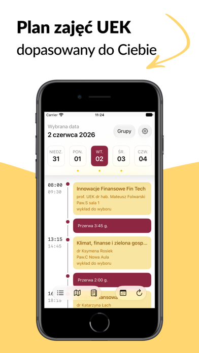 UEK Schedule iPhone screenshot 1