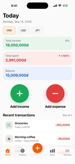 PayNote: Expense Tracker screenshot 1