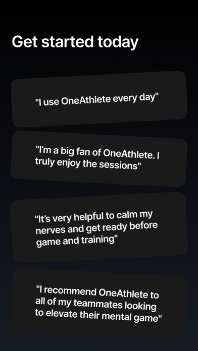 OneAthlete - Improve your game Screenshot