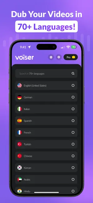 Voiser: AI Dubbing & Translate screenshot 4