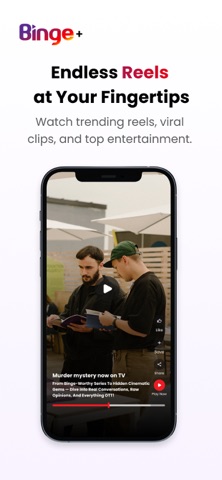 Binge+ iPhone screenshot