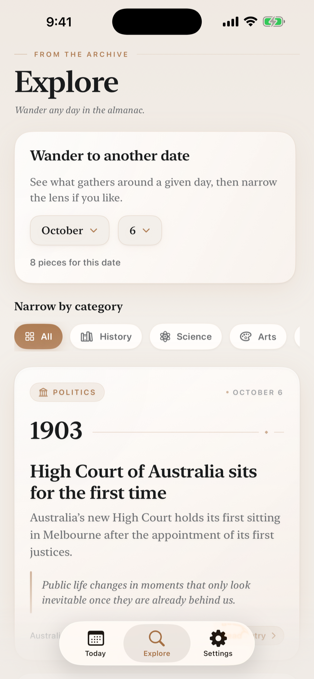 Today in Time screenshot 5
