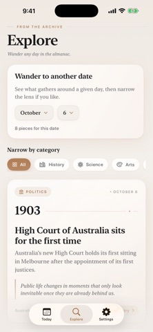 Today in Time screenshot