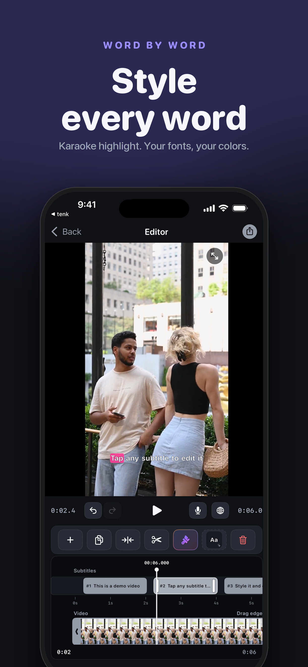 Subvibe: Subtitle Editor SRT screenshot 7