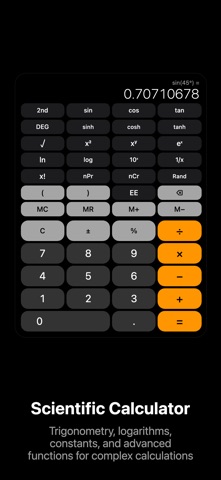 Calculator: Scientific+Tax iPhone screenshot
