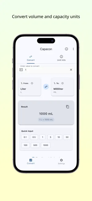 Volume Converter - Capacon screenshot 1