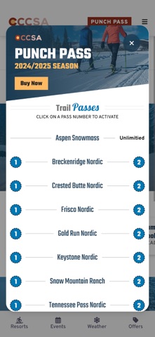 CCCSA XC Ski screenshot