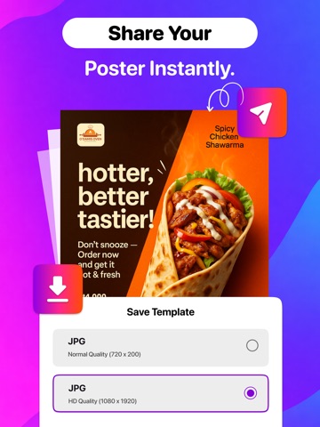 Poster Maker: AI Flyer Creator iPad screenshot