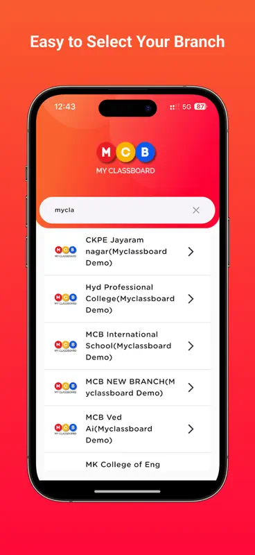 MCB PARENT APP screenshot 2 of 5
