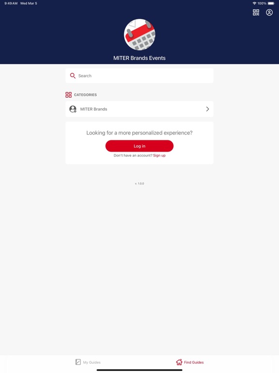 MITER Brands Events app screenshot