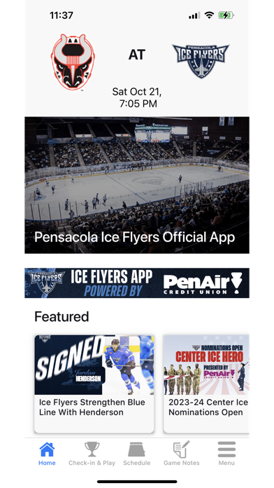 Pensacola Ice Flyers Screenshot