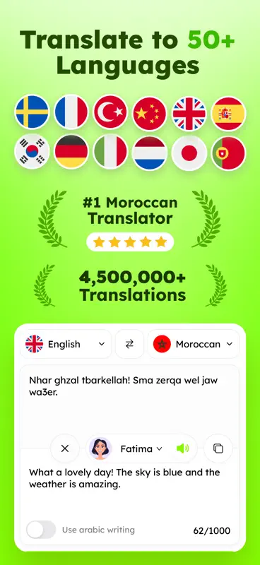 Moroccan Darija Translator screenshot 1 of 4