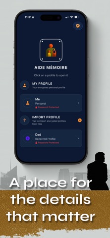 Aide Mémoire screenshot