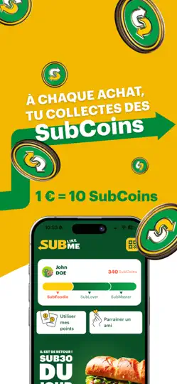 Capture d'écran de Sub Like Me Par Subway® sur iPhone 3