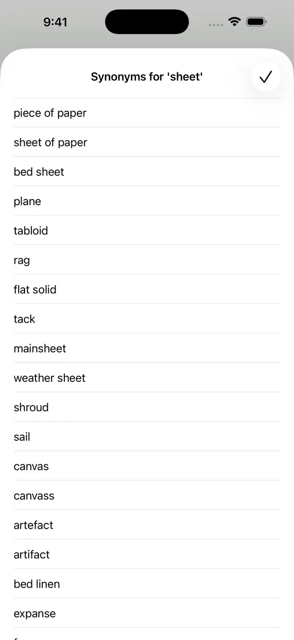 #3. Quick Synonyms (iOS) Με: Furnace Creek Software LLC
