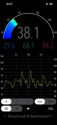 Sound Level & Spectrogram Screenshot 1 of 8