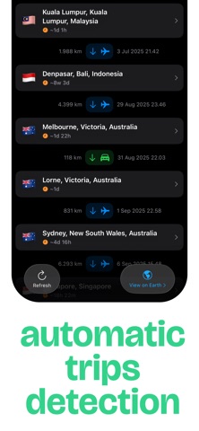 TripReel Travel Recap/Timeline iPhone screenshot
